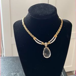 New SWAROVSKI STATEMENT NECKLACE Large Drop Pendant